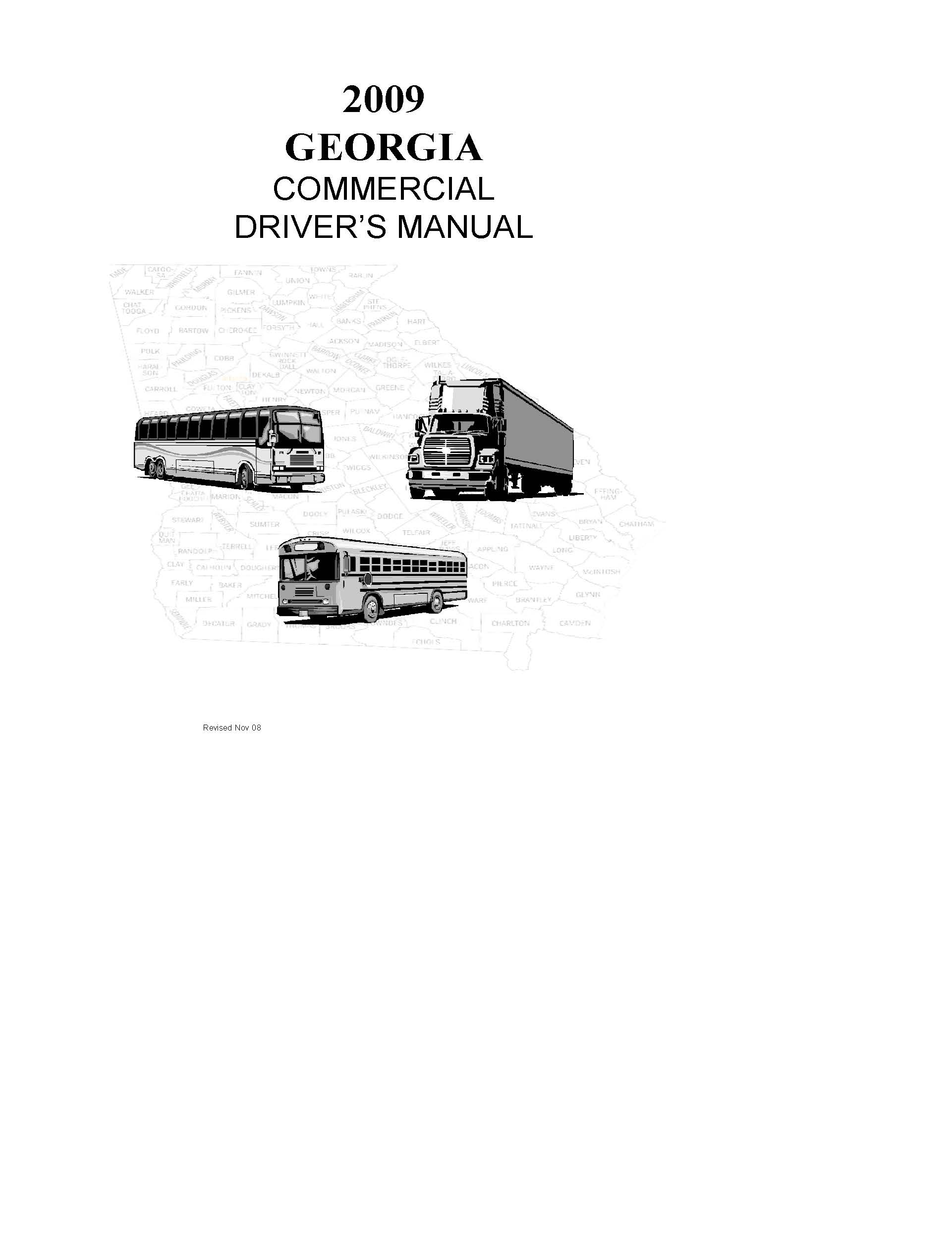 Georgia Commercial Drivers License Manual 2009 The Girards Law Firm